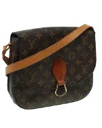 Brown Canvas Louis Vuitton Saint Cloud