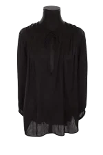 Black Polyester IRO Top