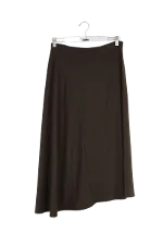 Brown Silk Vince Skirt