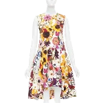 Multicolor Cotton Oscar de la Renta Dress