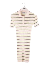 Beige Cotton Lacoste Dress