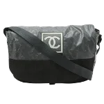 Black Plastic Chanel Sports CC Logo