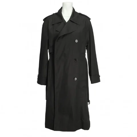 Black Cotton Saint Laurent Coat