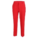 Red Wool Prada Pants