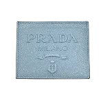 Blue Leather Prada Wallet