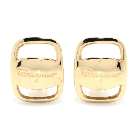 Gold Metal Salvatore Ferragamo Earrings