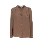 Beige Silk Les Copains Shirt