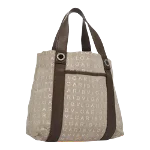 Beige Canvas Bvlgari Tote