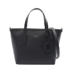 Black Leather Furla Tote