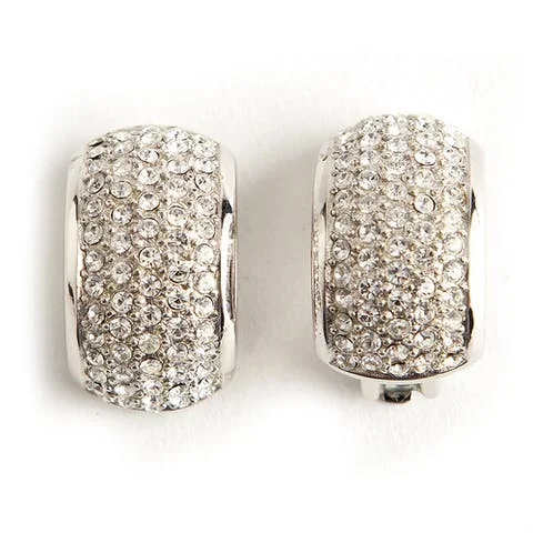 Silver Metal Dior Earrings