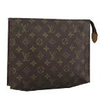 Brown Canvas Louis Vuitton Poche Toilette