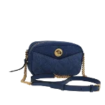 Blue Canvas Versace Crossbody Bag