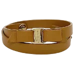 Brown Leather Salvatore Ferragamo Bracelet