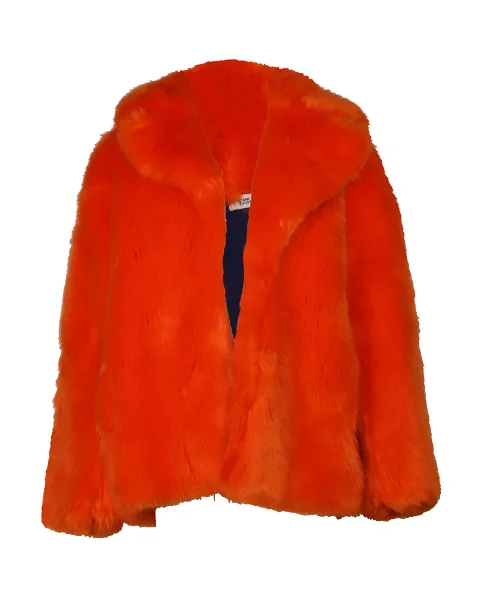 Orange Fabric Diane Von Furstenberg Jacket