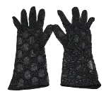 Black Fabric Gucci Gloves