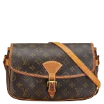 Brown Canvas Louis Vuitton Sologne