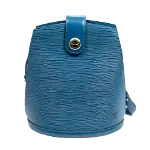 Blue Leather Louis Vuitton Cluny