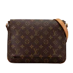 Brown Canvas Louis Vuitton Musette Tango