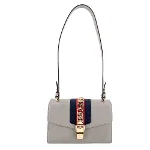 Grey Leather Gucci Sylvie