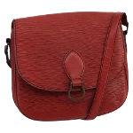 Red Leather Louis Vuitton Saint Cloud