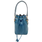 Blue Leather Fendi Bucket Bag