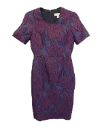 Purple Polyester Burberry Dress