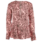 Pink Silk Marni Top