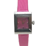 Pink Metal Gucci Watch