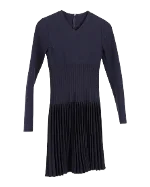 Navy Wool Alaïa Dress