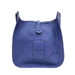 Blue Leather Hermès Evelyne