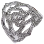 Silver White Gold Piaget Ring