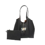 Black Leather Tod's Tote