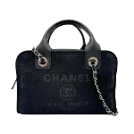 Black Canvas Chanel Deauville