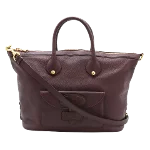 Purple Leather Loewe Tote