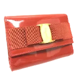 Orange Leather Salvatore Ferragamo Pouch