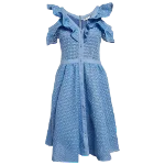 Blue Lace Maje Dress