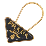 Black Metal Prada Key Holder