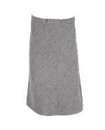 Grey Wool Max Mara Skirt