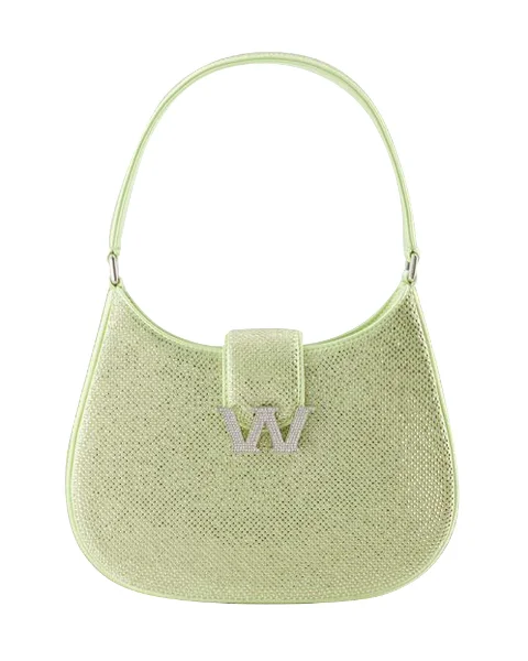 Green Satin Alexander Wang Shoulder Bag