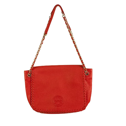 Burgundy Leather Tory Burch Tote