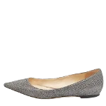 Grey Fabric Jimmy Choo Flats