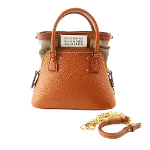 Brown Leather Maison Margiela Handbag