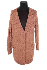 Orange Cotton Sonia Rykiel Cardigan