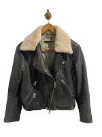 Black Leather Acne Studios Jacket
