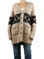 Beige Cashmere Khaite Cardigan