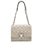 Beige Leather Karl Lagerfeld Shoulder Bag