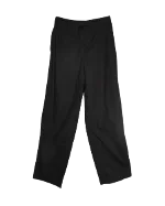 Black Cotton Prada Pants