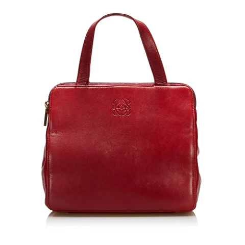 Red Leather Loewe Handbag