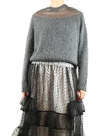 Grey Cashmere Prada Sweater