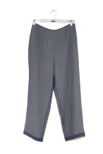 Blue Silk Armani Pants